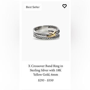 David Yurman X Crossover Band Ring